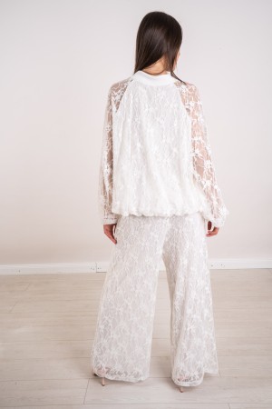 pantalon de bombardier et de dentelle coordonné GAIA 