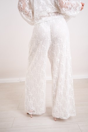 pantalon de bombardier et de dentelle coordonné GAIA 