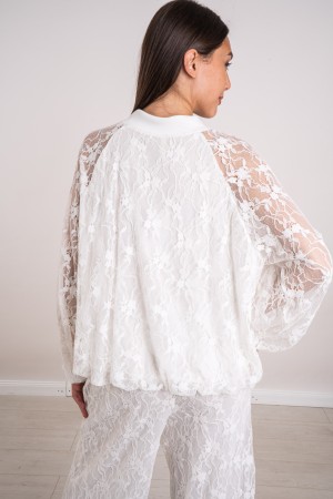 coordinato gaia bomber e pantalone in pizzo  coordinato gaia bomber e pantalone in pizzo  coordinato gaia bomber e pantalone ...