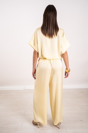 blouse Sun coordonné et pantalon à effet satiné 