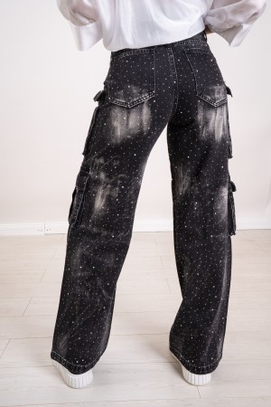 cargo night jeans with rhinestone jeans night cargo with rhinestone jeans night cargo with rhinestones