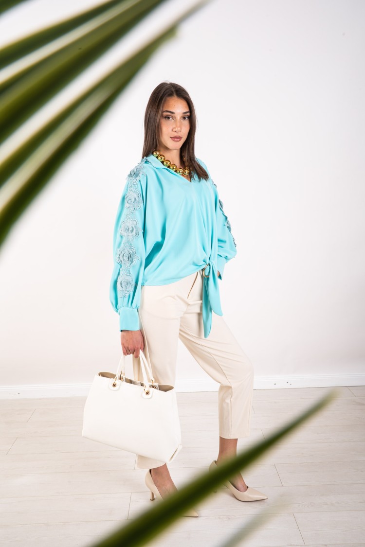 camicia susanna con fiori  camicia susanna con fiori  camicia susanna con fiori