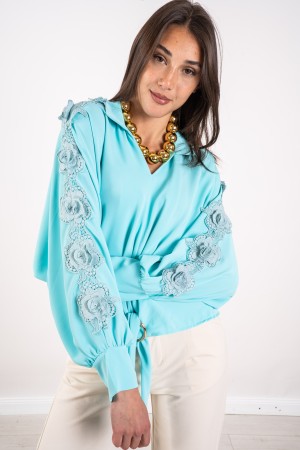 camicia susanna con fiori  camicia susanna con fiori  camicia susanna con fiori