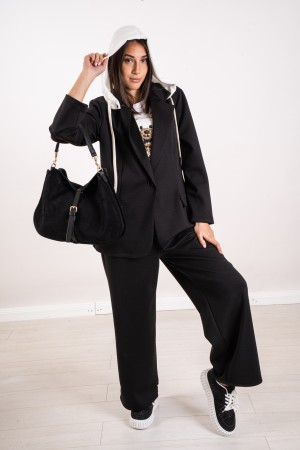 coordinato mirella giacca e pantalone con cappuccio  coordinato mirella giacca e pantalone con cappuccio  coordinato mirella ...