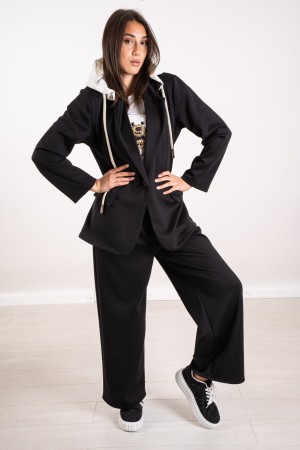 coordinato mirella giacca e pantalone con cappuccio  coordinato mirella giacca e pantalone con cappuccio  coordinato mirella ...