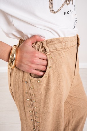 allison trousers in denim with rhinestone trousers allison in denim with rhinestone trousers allison in denim with rhinestones