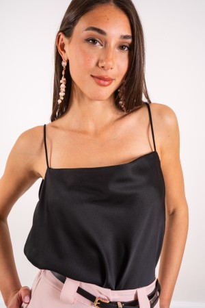 top sin mangas Gaia en Satin Gay Tank Top que oscila Gay en Satin