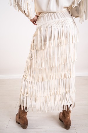 marisol skirt with fringed marisol skirt with fringed marisol skirt with fringe