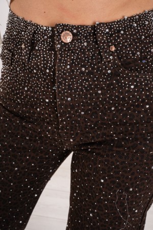 panther Jeans con Panther Jeans de Rhinestone con Panther Jeans de Rhinestone con Rhinestones