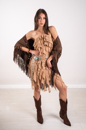 robe de Katia avec des vagues et une dentelle de cou katia robe avec des vagues et une dentelle de cou katia robe avec des vague