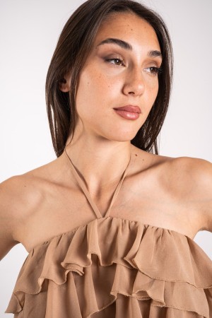 robe de Katia avec des vagues et une dentelle de cou katia robe avec des vagues et une dentelle de cou katia robe avec des vague