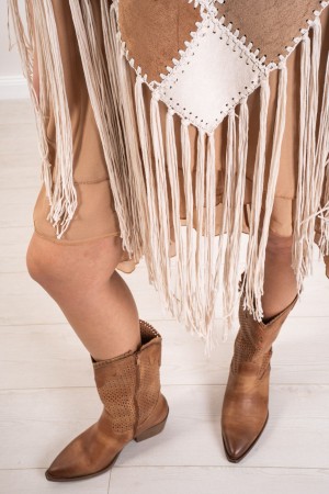 poncho Miriana Patchwork with Fringe Poncho Miriana Patchwork with Fringe Poncho Miriana Patchwork with Fringe