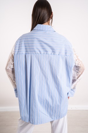 milan lace shirt in lace milan lace shirt in lace