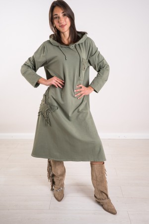 sonnenblumenkleid mit Kapuze und Pailletten-Sonnenblumenkleid mit Kapuze und Pailletten-Sonnenblumenkleid mit Kapuze und Paillet