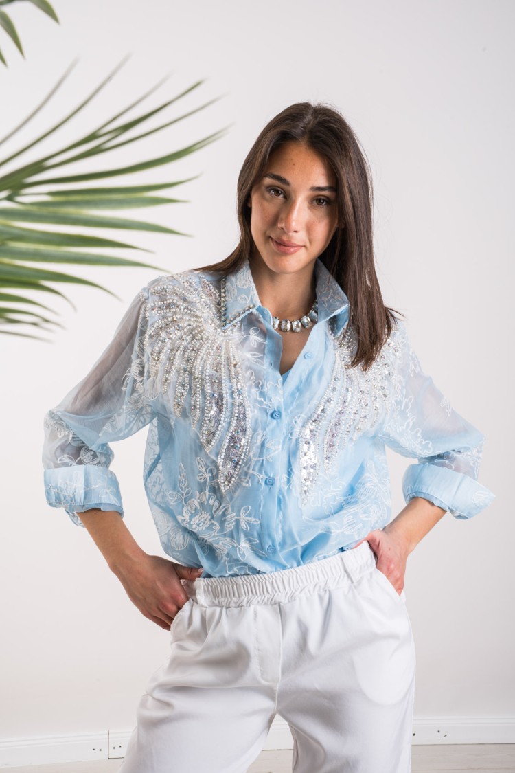 camisa AVA con lentejuelas AVA Camisa con lentejuelas AVA Camisa con lentejuelas