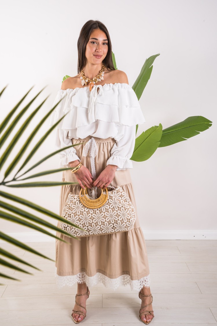 clarissa Bluse mit Raben Bluse Clarissa mit Raben Bluse Clarissa mit Raben