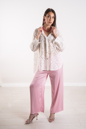 chemise Soraya en dentelle avec strass Soraya chemise en dentelle avec strass Soraya chemise en dentelle avec strass