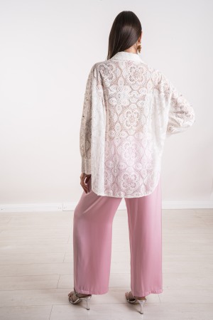 chemise Soraya en dentelle avec strass Soraya chemise en dentelle avec strass Soraya chemise en dentelle avec strass