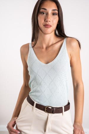 canotta maia con strass  canotta maia con strass  canotta maia con strass