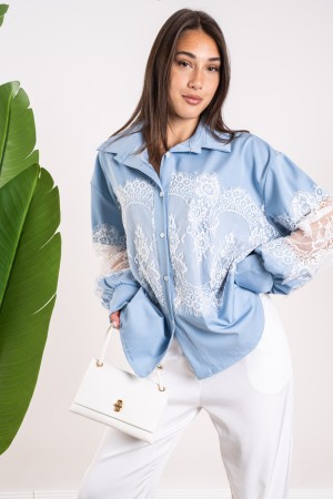 sofia shirt with lace Sofia shirt with lace Sofia shirt with lace