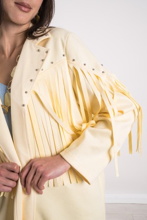 america jacket in Ecocamoscusci with fringed jacket America in Ecocamoscusci with fringed jacket America in Ecocamoscus with fri