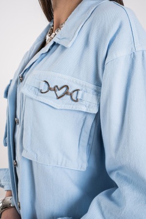 giacca cielo in denim  giacca cielo in denim  giacca cielo in denim