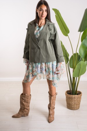 double-breasted military jacket military jacket double chest double-breasted military jacket