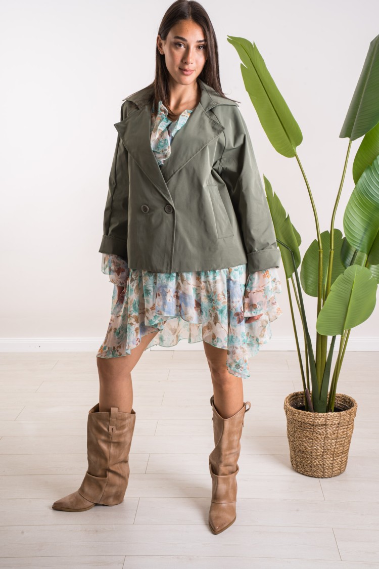 double-breasted military jacket military jacket double chest double-breasted military jacket