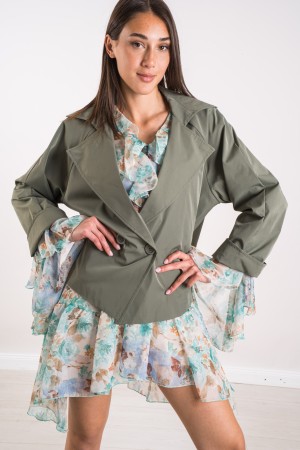 chaqueta militar de doble pechuga militar Chaqueta militar Chaqueta militar doble pecho doble