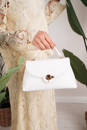 Bolsa de Elisa hecha a mano con bolso de hombro en helado con correa de hombro bolsa con forma de mano con correa de hombro