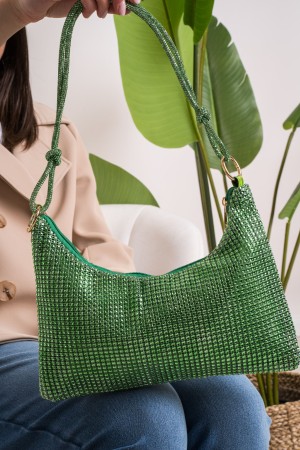 Bolso de hombro con Rhinestone Compartir Bolso de hombro con Rhinestone Compartir Bolso de hombro con Rhinestones