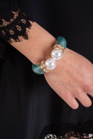 Rigid Mira Bracelet with Rigid Mira Bracelet Pearls with Pearl Rigid Mira Bracelet with Pearls