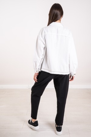 white jacket with white jacket chains with white jacket chains with chains