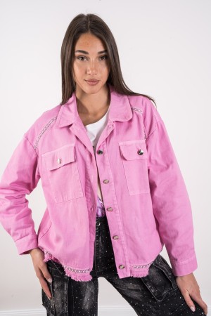 weiße Jacke mit weißen Jacke Ketten mit weißen Jacke Ketten mit Ketten