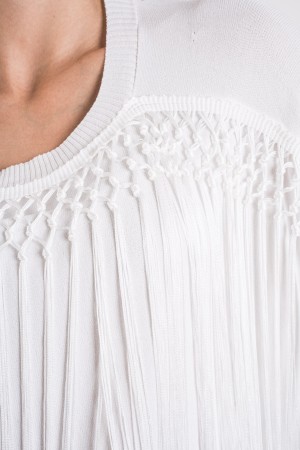 tiffani Jersey con camiseta Tiffani Fringe con fans Jersey con Fringes