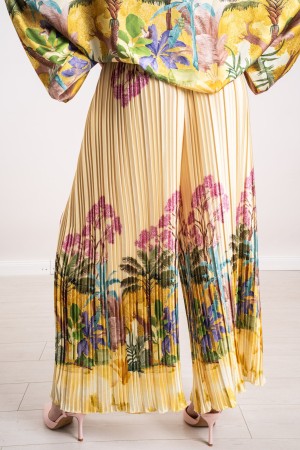 pantalone jungle plissettato fantasia  pantalone jungle plissettato fantasia  pantalone jungle plissettato fantasia