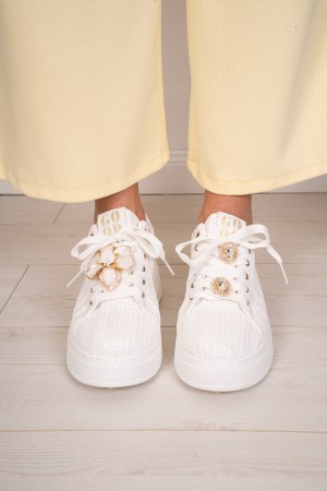 Sneakers Lady con fantasia intrecciata  Sneakers Lady con fantasia intrecciata  Sneakers Lady con fantasia intrecciata