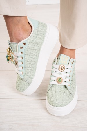 Lady Sneakers mit gewebtem Fantasy-Dame-Turnschuhen mit gewebten Fantasie-Lady-Turnschuhen mit gewebter Fantasie