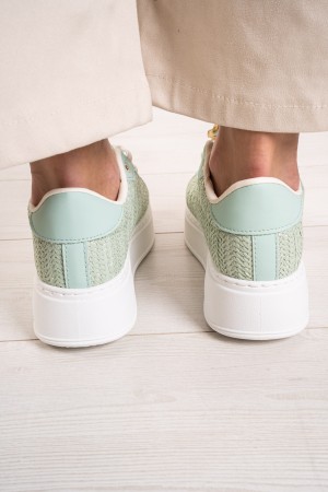 Lady Sneakers mit gewebtem Fantasy-Dame-Turnschuhen mit gewebten Fantasie-Lady-Turnschuhen mit gewebter Fantasie