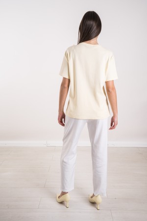 susanna Jersey con flor y perlas Susanna con flor y perlas Susanna Malla con flor y perlas