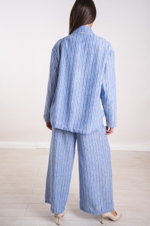 veste Positano Rigata avec broderie et broche Positano Veste à rayures avec broderie et broche Positano Veste Rigata avec broder