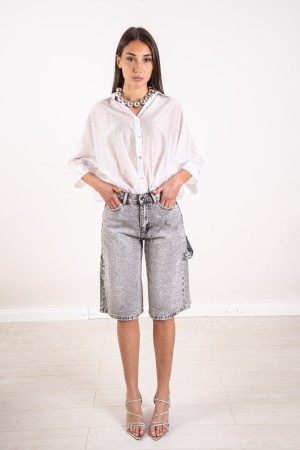 jeans bermuda luce con strass  jeans bermuda luce con strass  jeans bermuda luce con strass