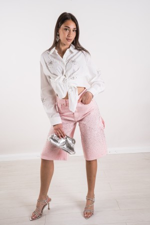 jeans bermuda pink con strass jeans bermuda pink con strass jeans bermuda pink con strass