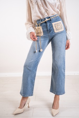 jeans lola con tasche in macrame  jeans lola con tasche in macrame  jeans lola con tasche in macrame