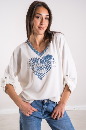 cardiaque tricodi cardiaque denim denim heart shirt chemise denim