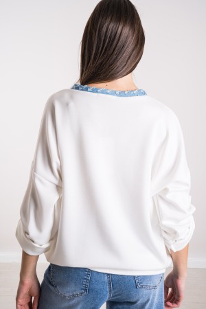 maglia cuore in denim  maglia cuore in denim  maglia cuore in denim