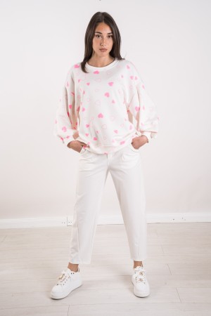 camisa del corazón en el corazón de punto en traje corazón corazón en traje