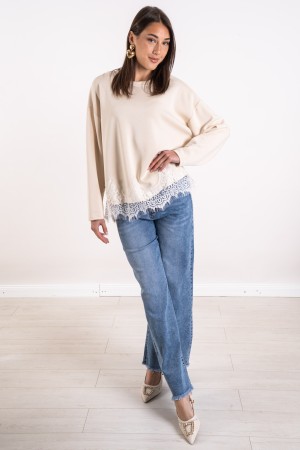 maglia milano con pizzo  maglia milano con pizzo  maglia milano con pizzo