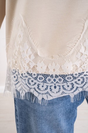 jersey de Milán con encaje Milán tejido con encaje Mien Mesh con encaje