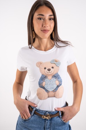 teddy Jersey with Teddy Jersey Print with Teddy Jersey Print with Print